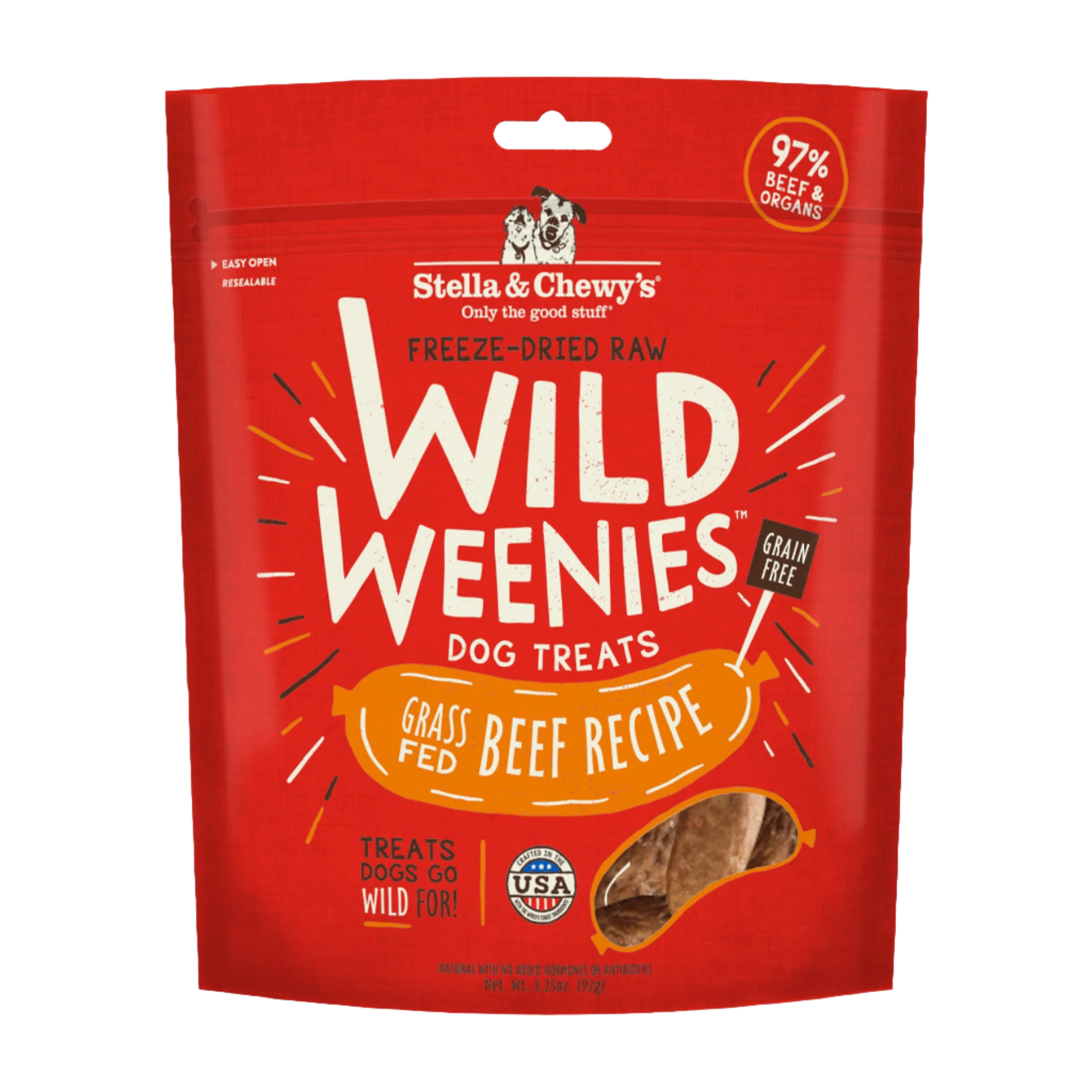 Stella & Chewy's Wild Weenies - Beef 3.25oz Dog Treats