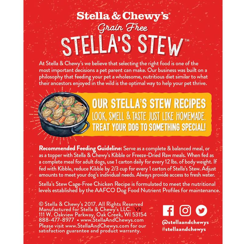 Stella & Chewy's Stella's Stew - Cage-Free Chicken 11oz Dog Food