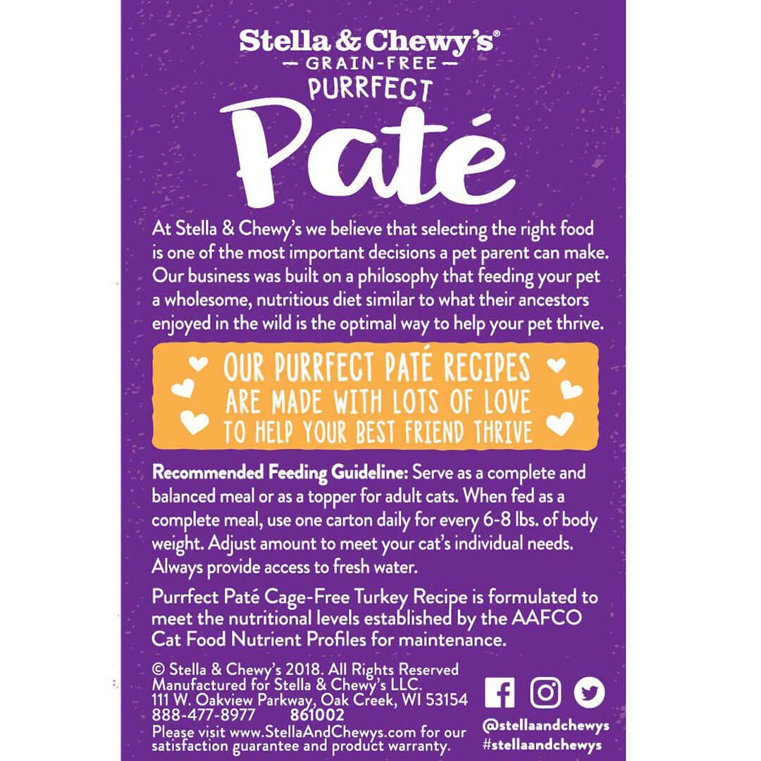 Stella & Chewy's Purrfect Pate - Cage-Free Turkey 5.5oz Cat Food