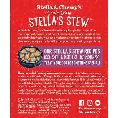 Stella & Chewy's Stella's Stew - Cage-Free Turkey 11oz Dog Food