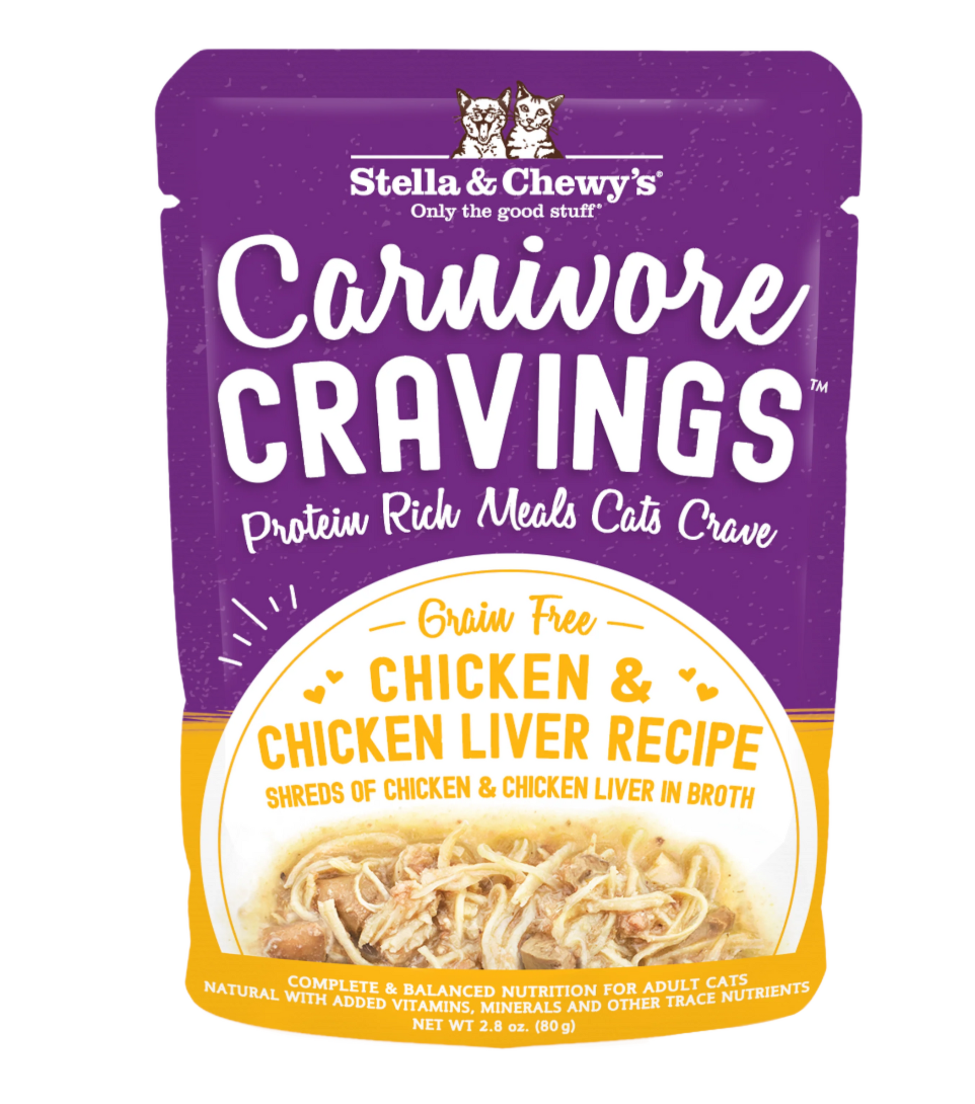 Stella & Chewy's Carnivore Cravings Pouch - Chicken & Chicken Liver 2.8oz Cat Food