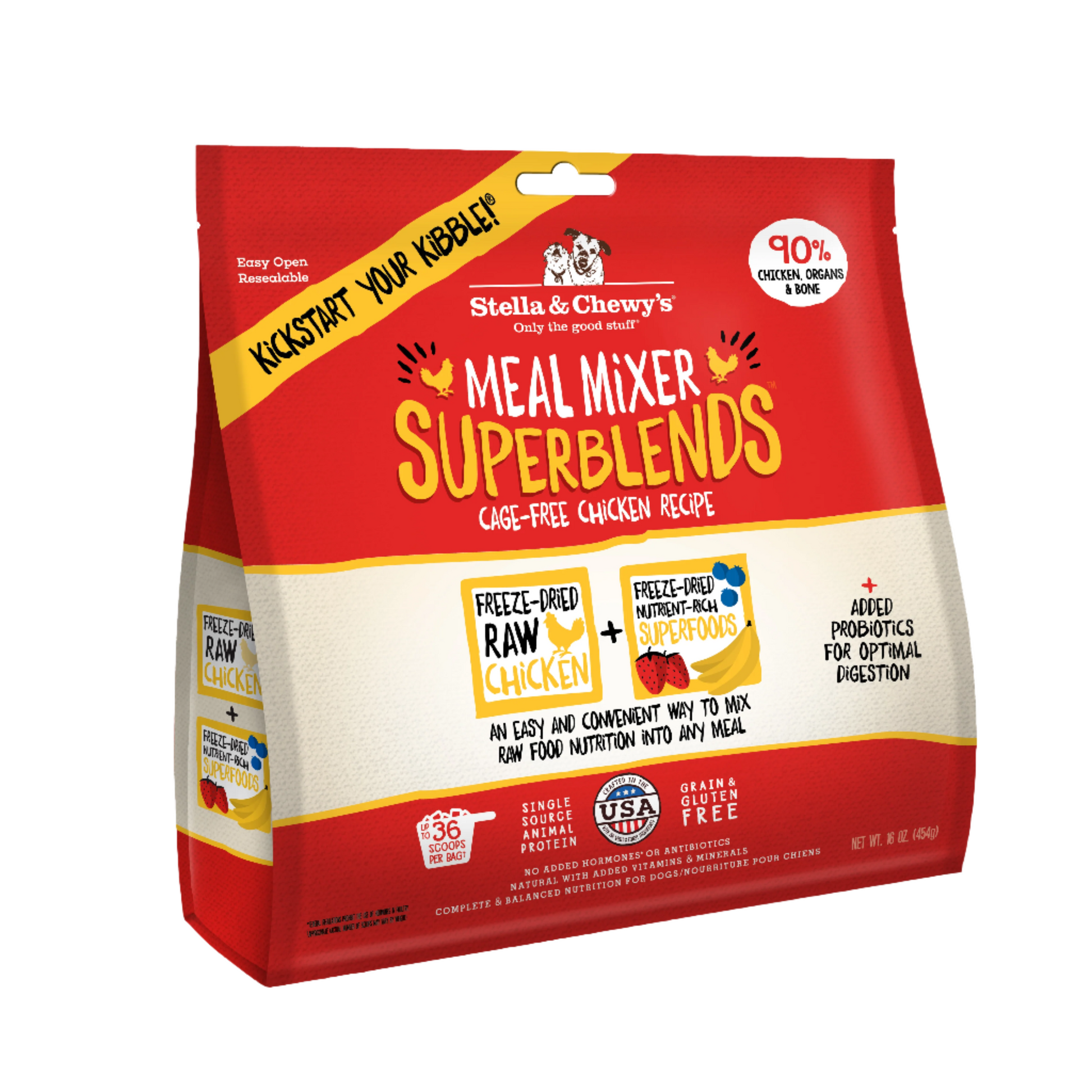 Stella & Chewy's Meal Mixer Superblend - Chicken 16oz Dog Food