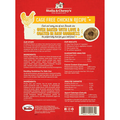 Stella & Chewy's Raw Coated Biscuits - Chicken 9oz Dog Treats