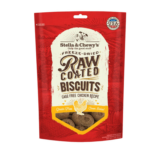 Stella & Chewy's Raw Coated Biscuits - Chicken 9oz Dog Treats