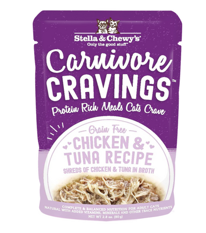 Stella & Chewy's Carnivore Cravings Pouch - Chicken & Tuna 2.8oz Cat Food