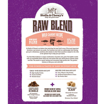 Stella & Chewy's Raw Blend - Wild-Caught (Cod, Salmon & Tuna) 5lb Cat Food