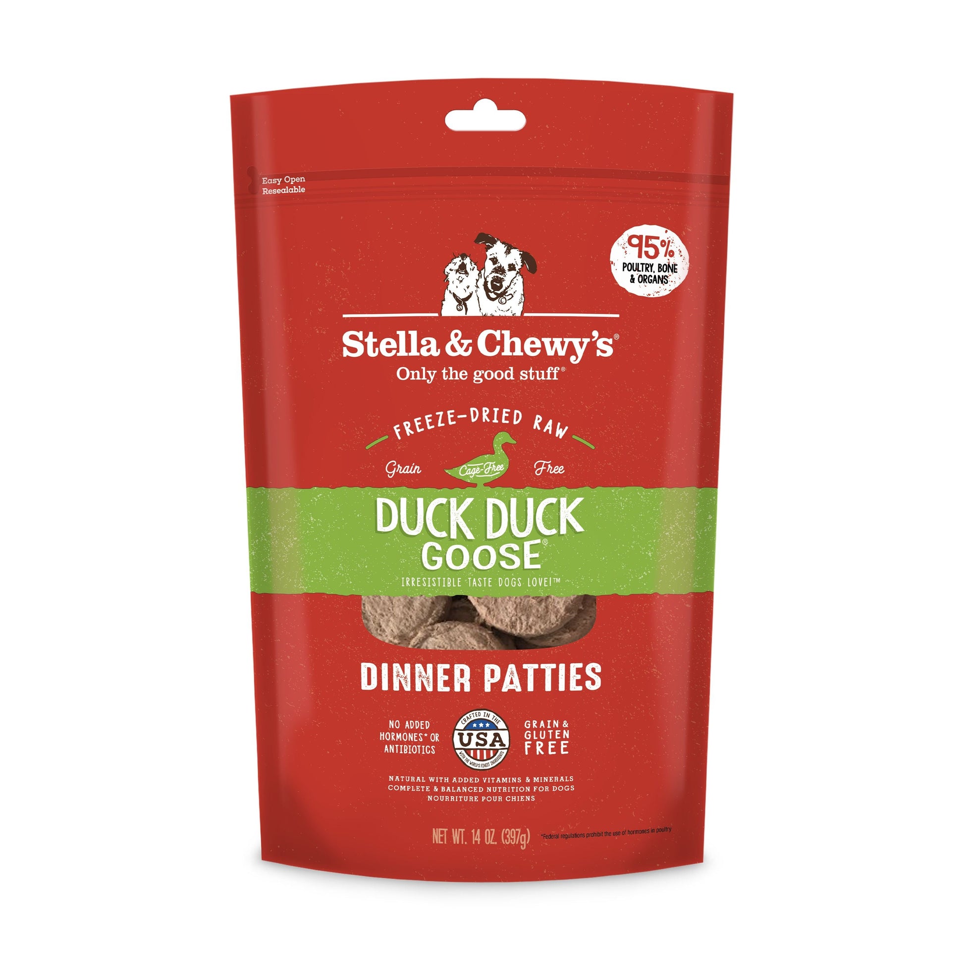 Stella & Chewy's Dinner Patties - Duck Duck Goose Dog Food