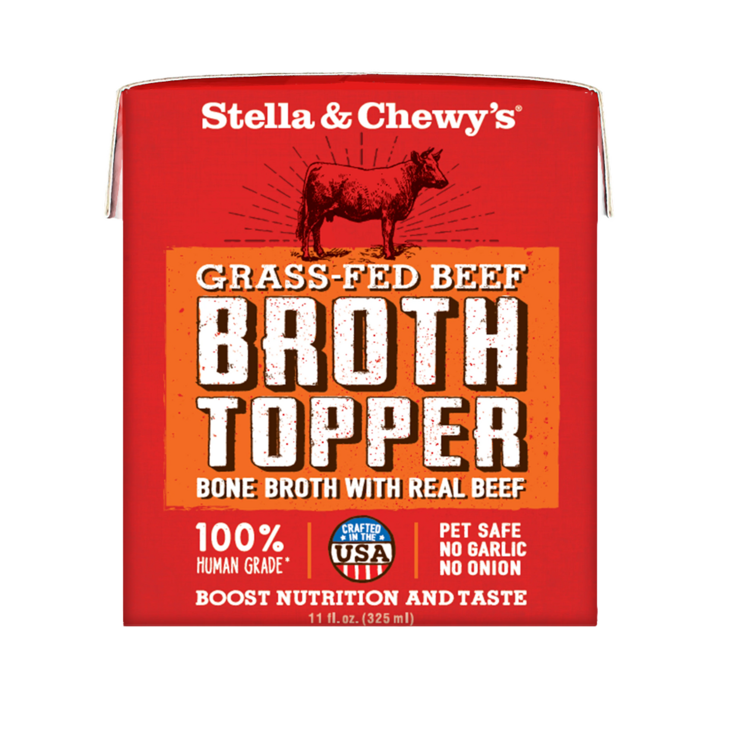 Stella & Chewy's Broth Topper - Grass-Fed Beef 11oz Dog Food