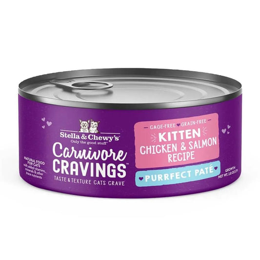 Stella & Chewy's Carnivore Cravings Purrfect Pate - Kitten (Chicken & Salmon) 5.2oz Cat Food