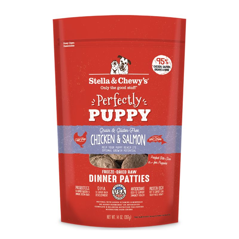 Stella & Chewy's Dinner Patties - Perfectly Puppy (Chicken & Salmon) 14oz Dog Food