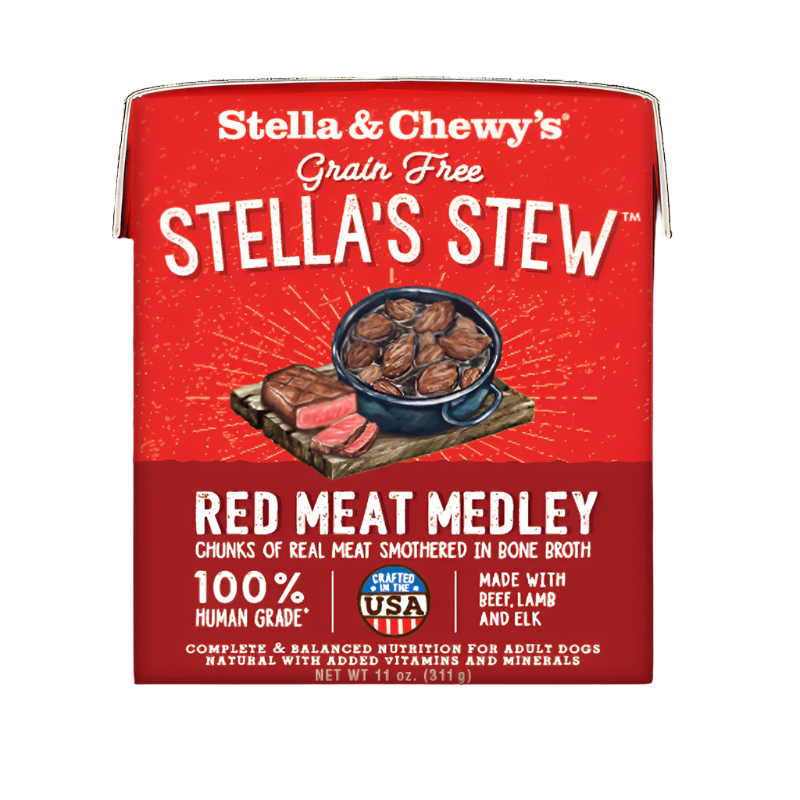 Stella & Chewy's Stella's Stew - Red Meat Medley (Beef, Lamb & Elk) 11oz Dog Food