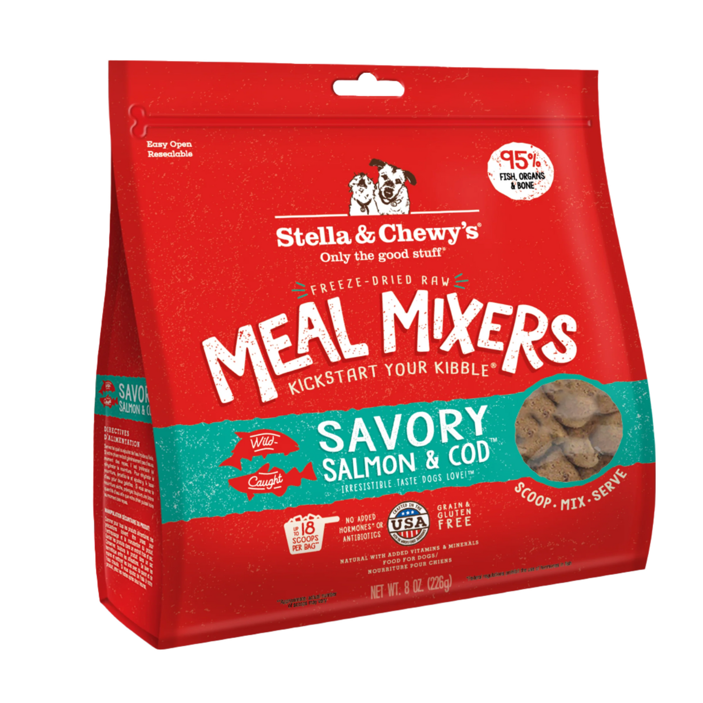 Stella & Chewy's Meal Mixers - Savoury Salmon & Cod Dog Food