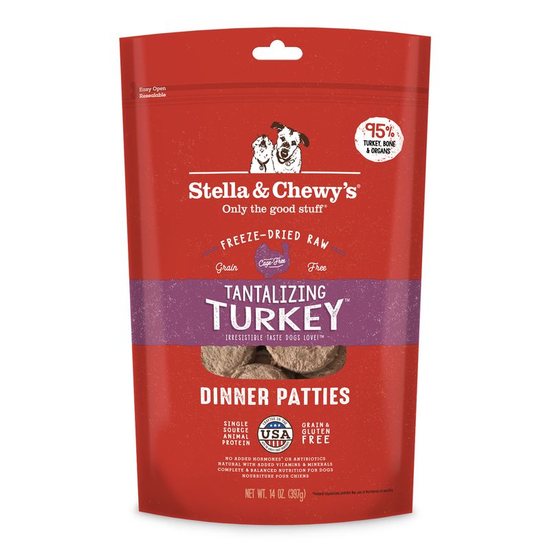 Stella & Chewy's Dinner Patties - Tantalizing Turkey 14oz Dog Food