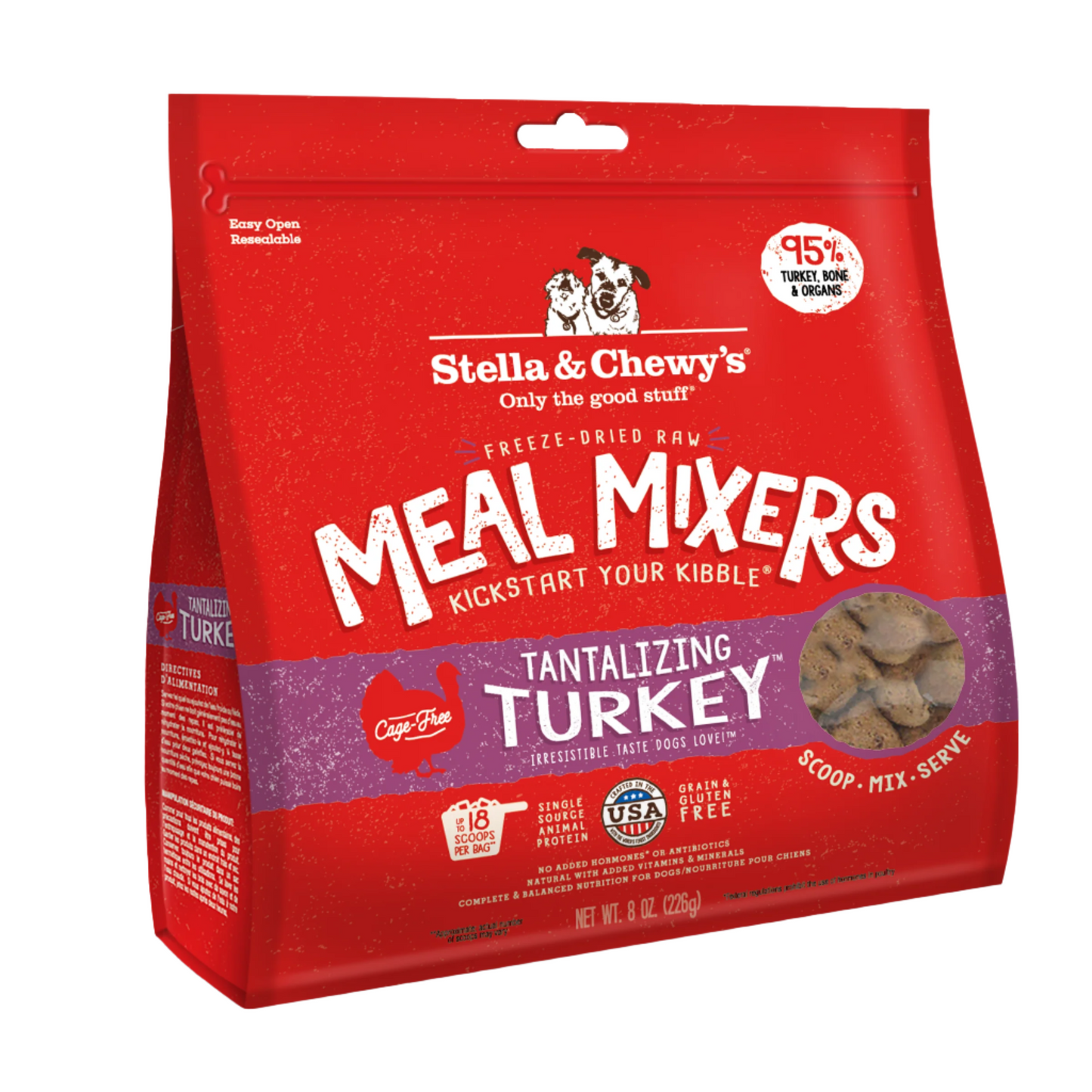 Stella & Chewy's Meal Mixers - Tantalizing Turkey Dog Food