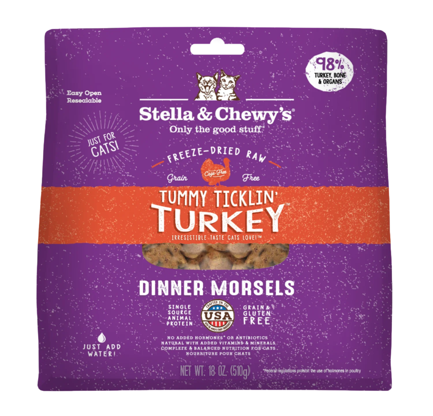 Stella & Chewy's Dinner Morsels - Tummy Tucklin' Turkey Cat Food