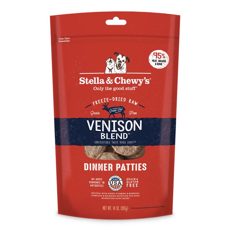 Stella & Chewy's Dinner Patties - Venison Blend (Venison & Lamb) 14oz Dog Food