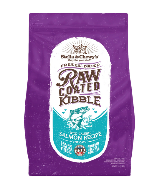 Stella & Chewy's Raw Coated Kibbles - Wild-Caught Salmon Cat Food