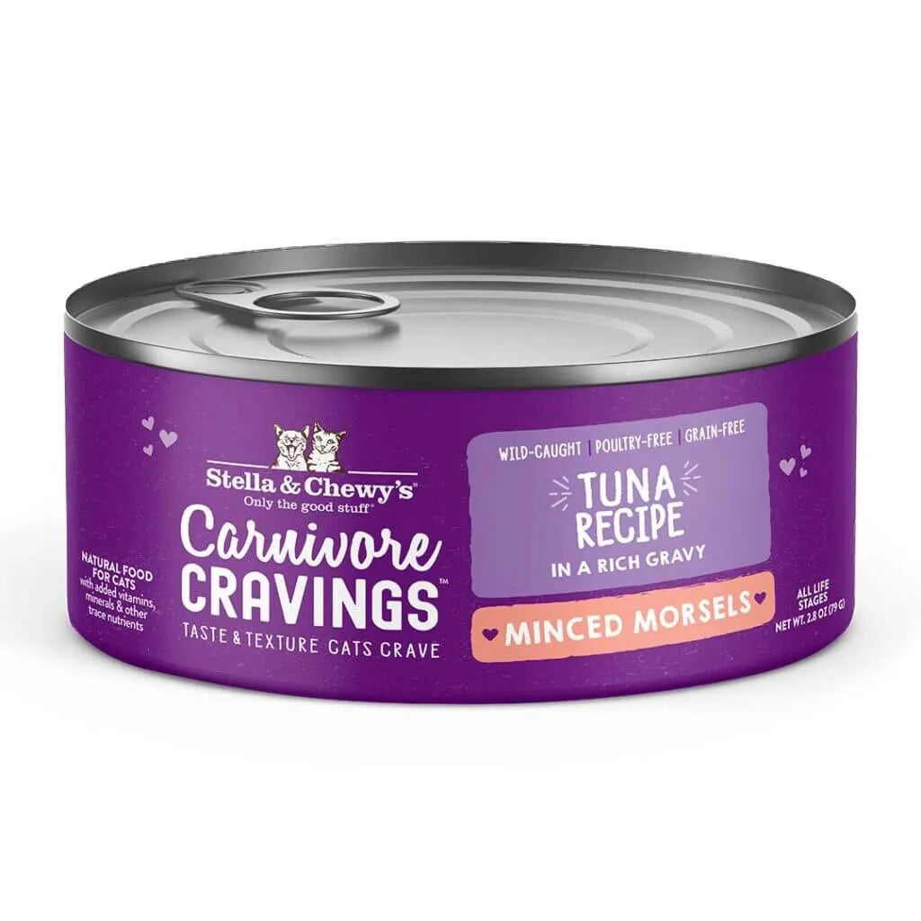 Stella & Chewy's Carnivore Cravings Minced Morsels - Wild Caught Tuna 5.2oz Cat Food