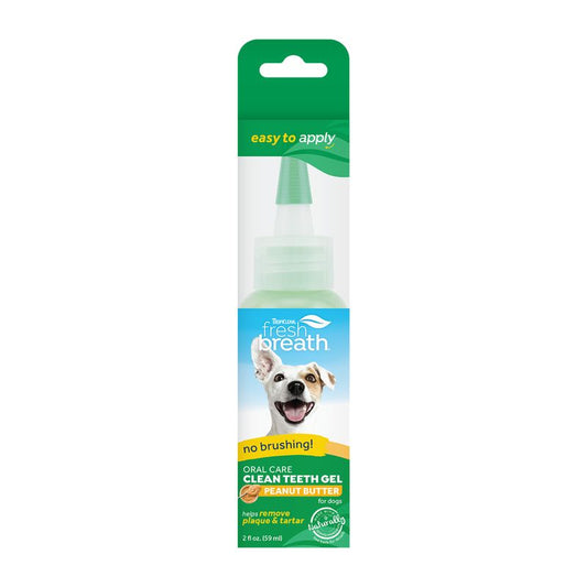 Tropiclean Clean Teeth Dental & Oral Care Gel for Dogs (Peanut Butter) 2 fl. oz.