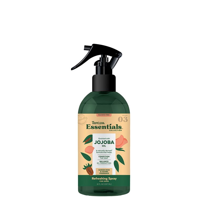 TropiClean Essentials Jojoba Oil Deodorizing Spray 8 fl. oz.