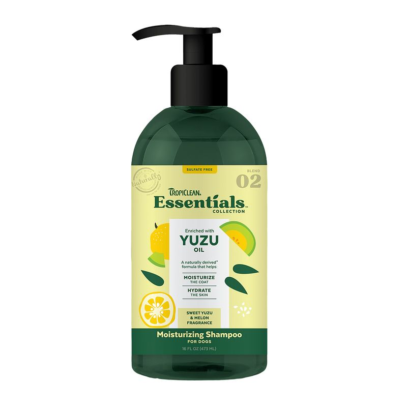 TropiClean Essentials Yuzu Fruit Shampoo for Dogs 16 fl. oz.