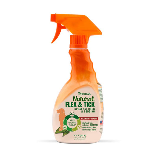 Tropiclean Natural Flea & Tick Pet Spray 16 fl. oz.