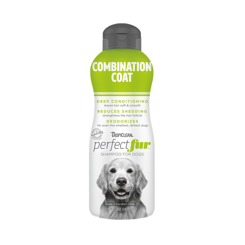 Tropiclean PerfectFur Combination Coat Shampoo for Dogs 16 fl. oz.