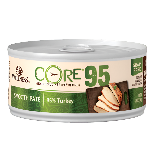 Wellness 95% Paté - Turkey 5.5oz Wet Cat Food