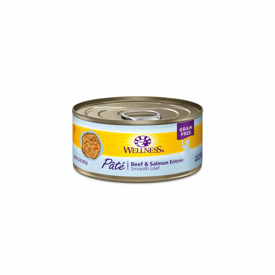 Wellness Complete Health Pate - Beef & Salmon 5.5oz Wet Cat Food