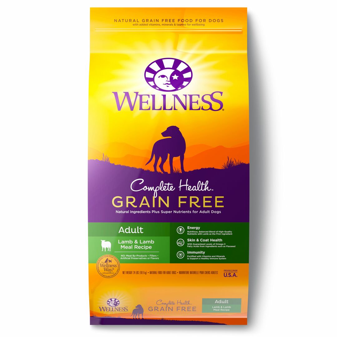 Wellness Complete Health Grain-Free - Lamb & Lamb Meal Dog Dry Food 24lbs