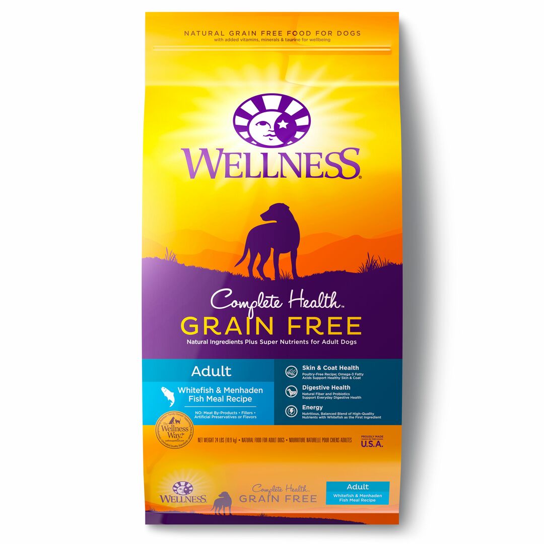 Wellness Complete Health Grain-Free - Whitefish & Menhaden Fish Meal Dog Dry Food 24lbs