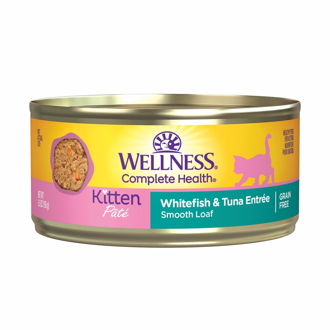 Wellness Complete Health Pate - Kitten Whitefish & Tuna 5.5oz Wet Cat Food