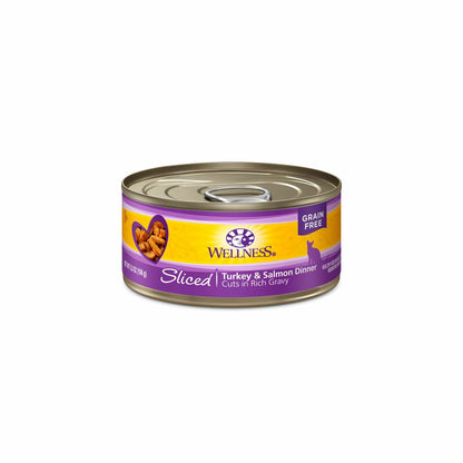 Wellness Complete Health Sliced - Turkey & Salmon Dinner 5.5oz Wet Cat Food