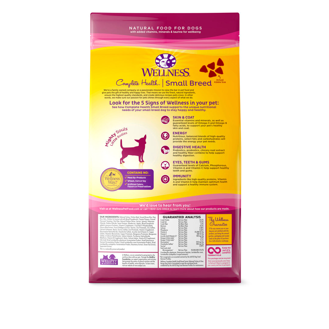 Wellness Complete Health Small Breed - Senior 4lbs Dry Dog Food