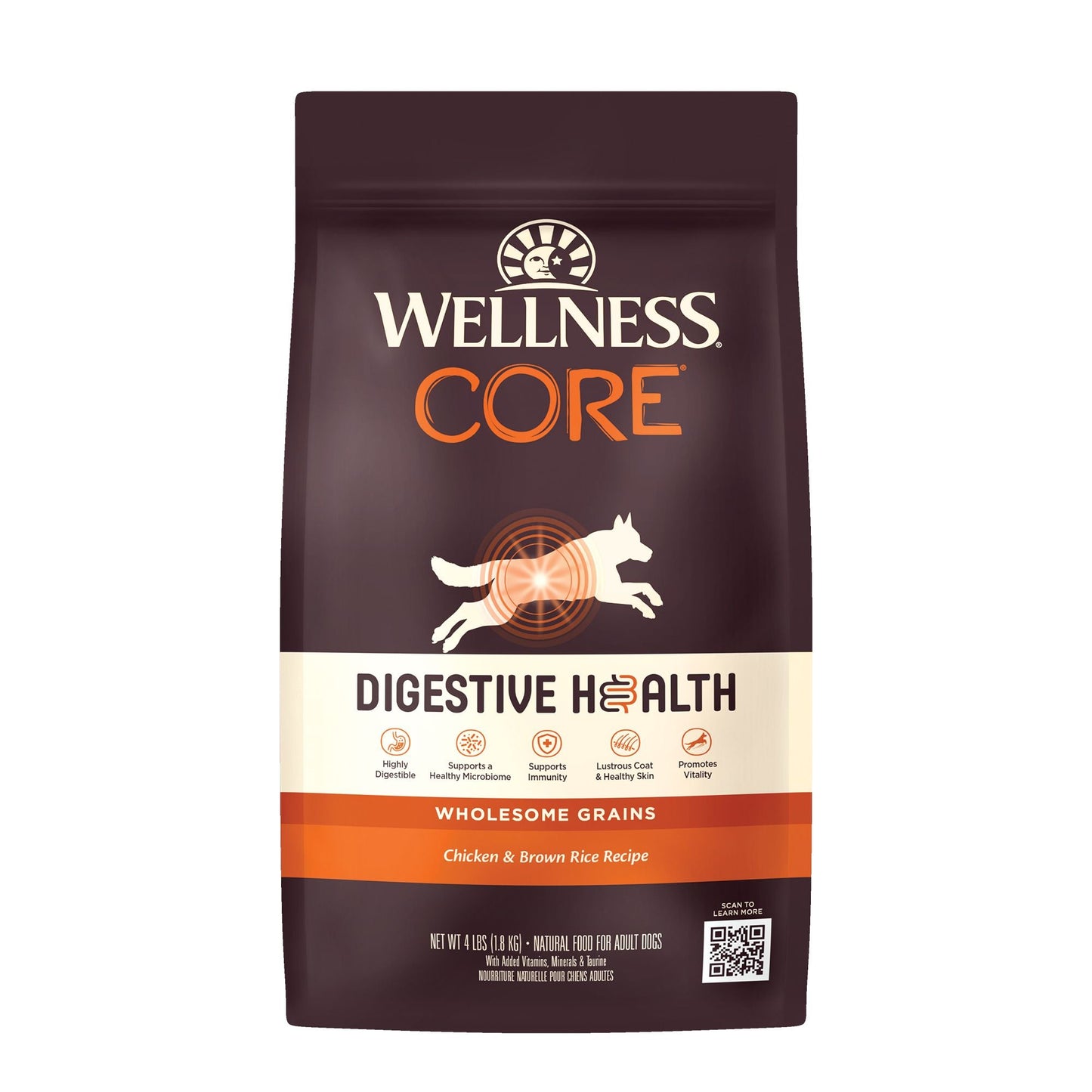 Wellness CORE Digestive Health - Chicken & Brown Rice Dog Dry Food