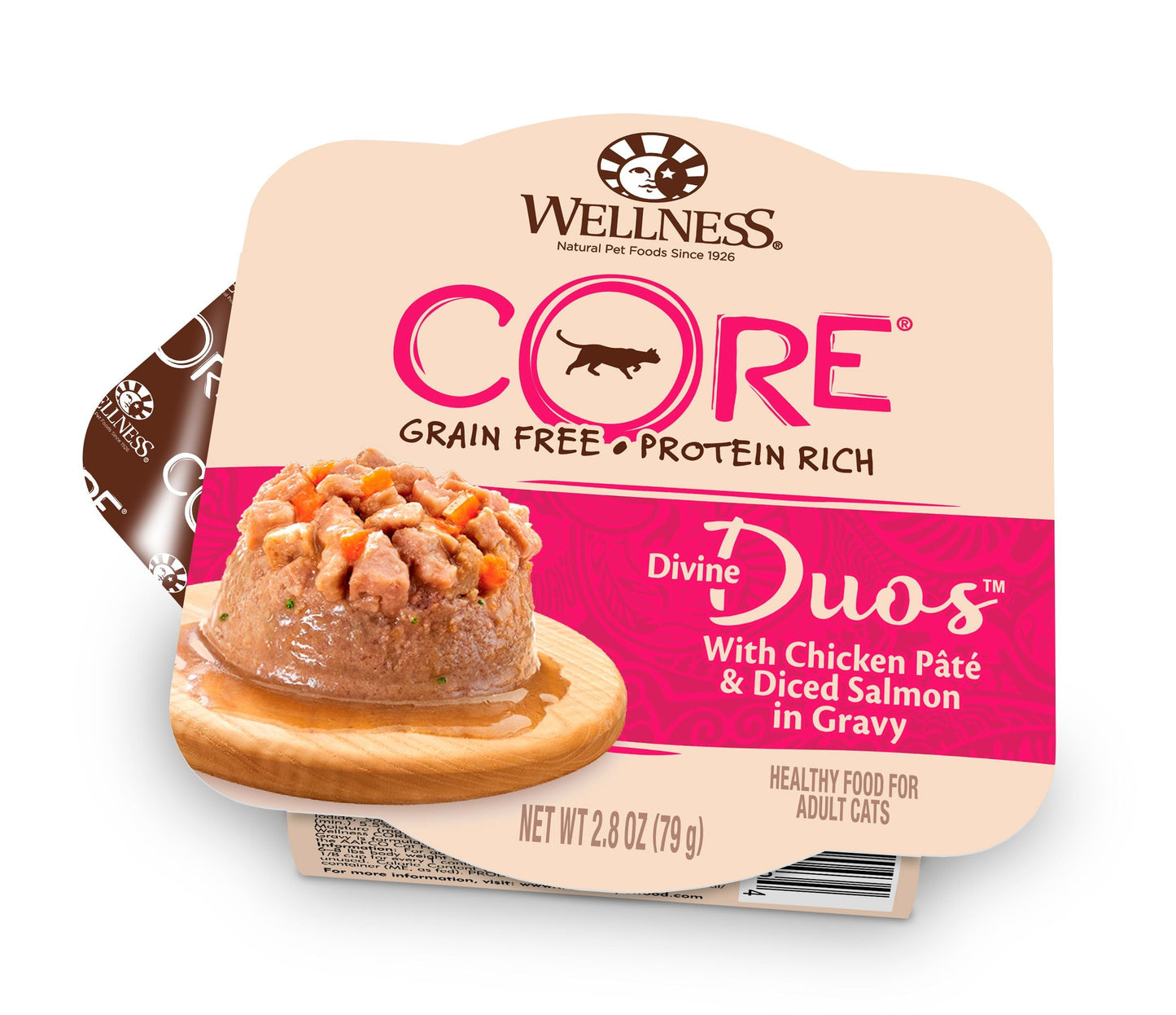 Wellness CORE Divine Duos - Chicken Paté & Diced Salmon 2.8oz Wet Cat Food