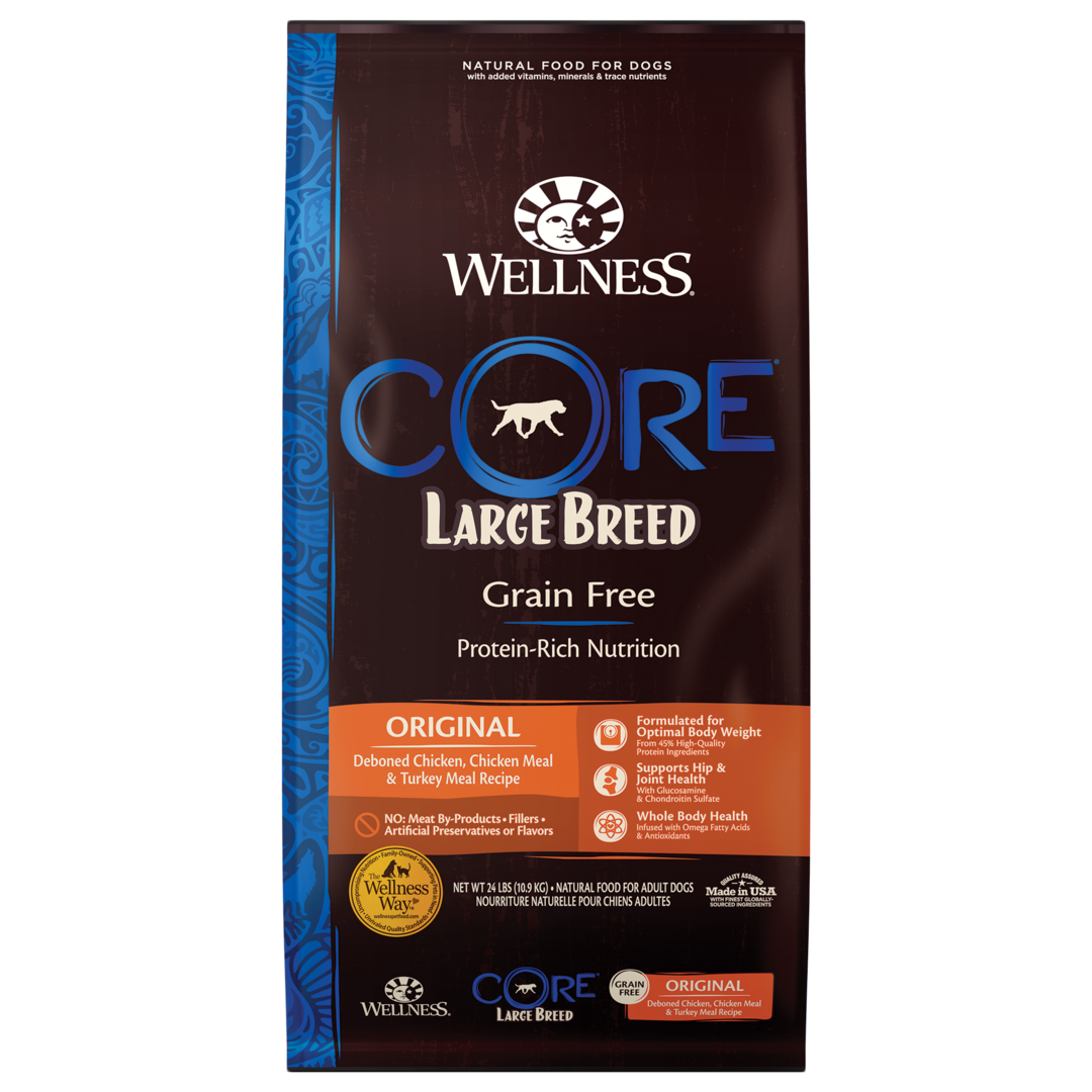 Wellness CORE Grain-Free - Large Breed (Original) 24lbs Dog Dry Food