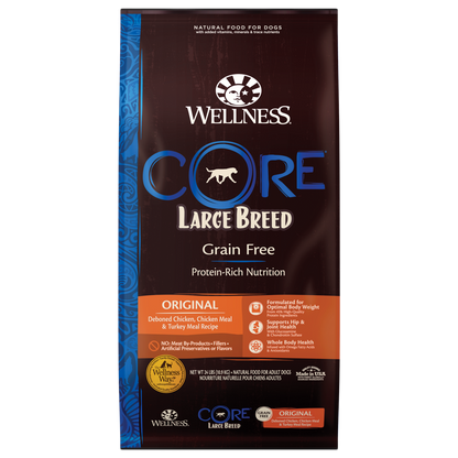 Wellness CORE Grain-Free - Large Breed (Original) 24lbs Dog Dry Food