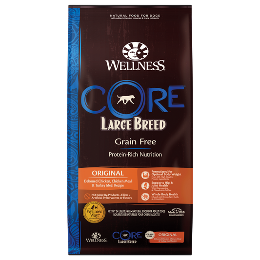 Wellness CORE Grain-Free - Large Breed (Original) 24lbs Dog Dry Food