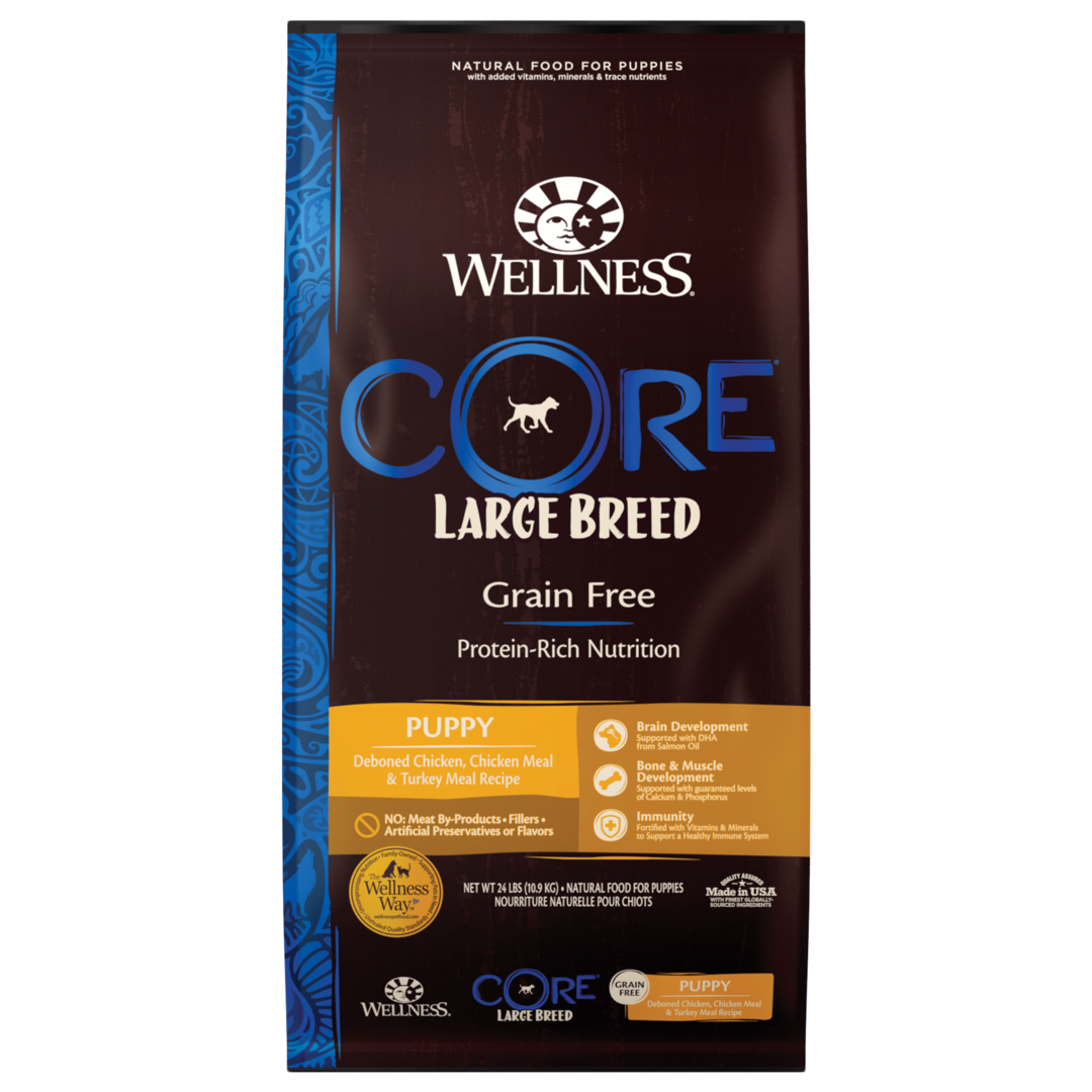 Wellness CORE Grain-Free - Large Breed (Puppy) 24lbs Dog Dry Food