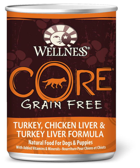 Wellness CORE Grain-Free - Turkey, Chicken Liver & Turkey Liver 345g Wet Dog Food