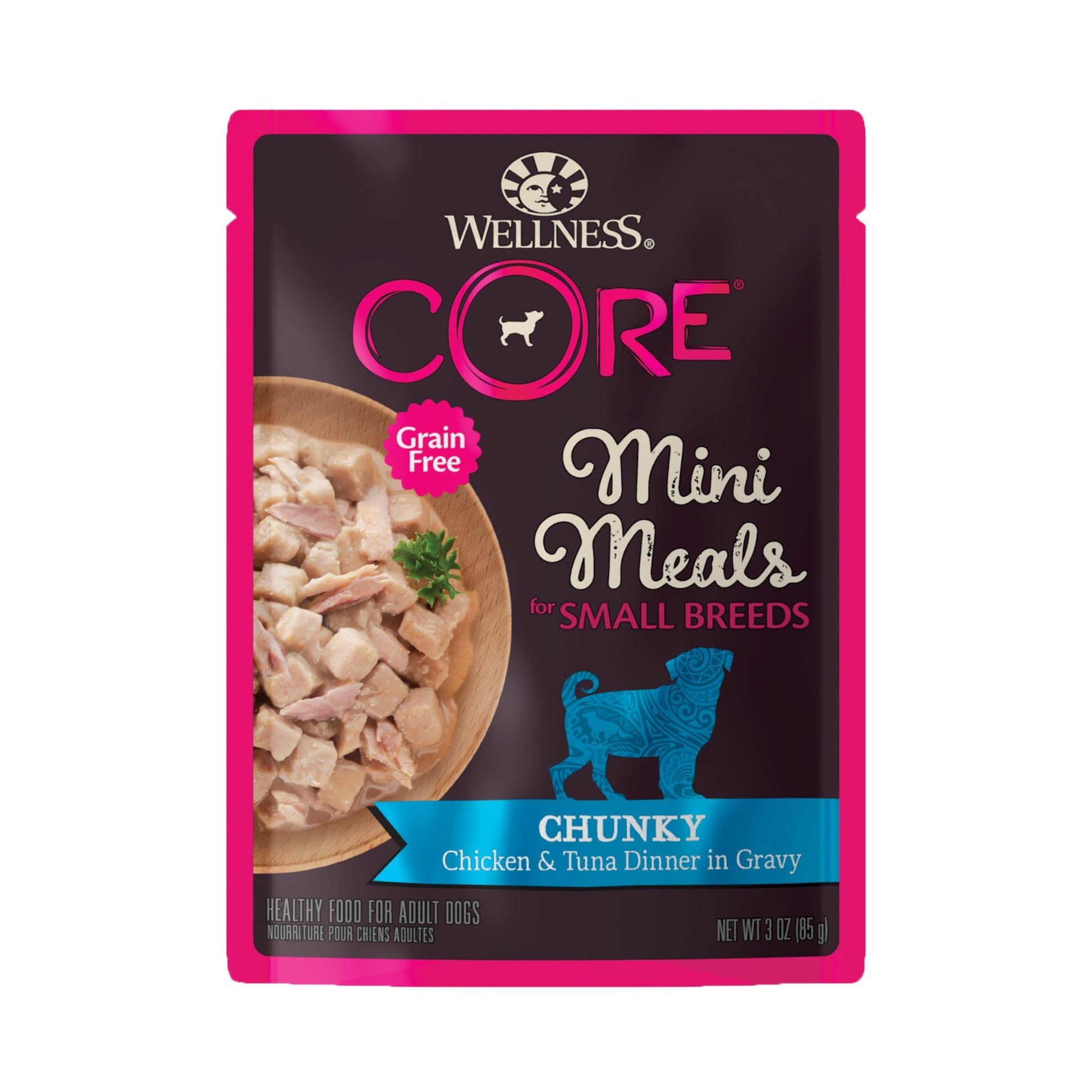 Wellness CORE Small Breed Mini Meals - Chunky Chicken & Tuna 85g Wet Dog Food