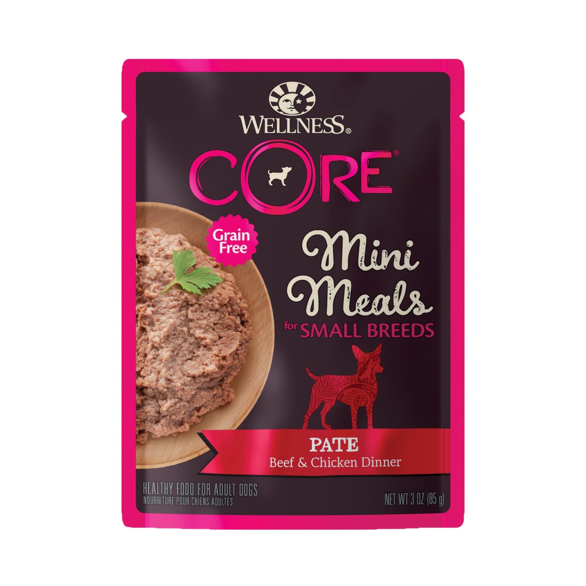 Wellness CORE Small Breed Mini Meals - Pâté Beef & Chicken Dinner 85g Wet Dog Food