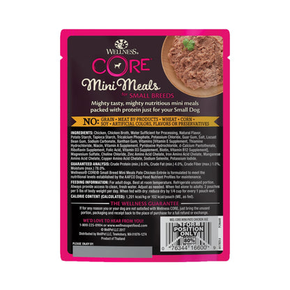 Wellness CORE Small Breed Mini Meals - Pâté Chicken Entrée 85g Wet Dog Food