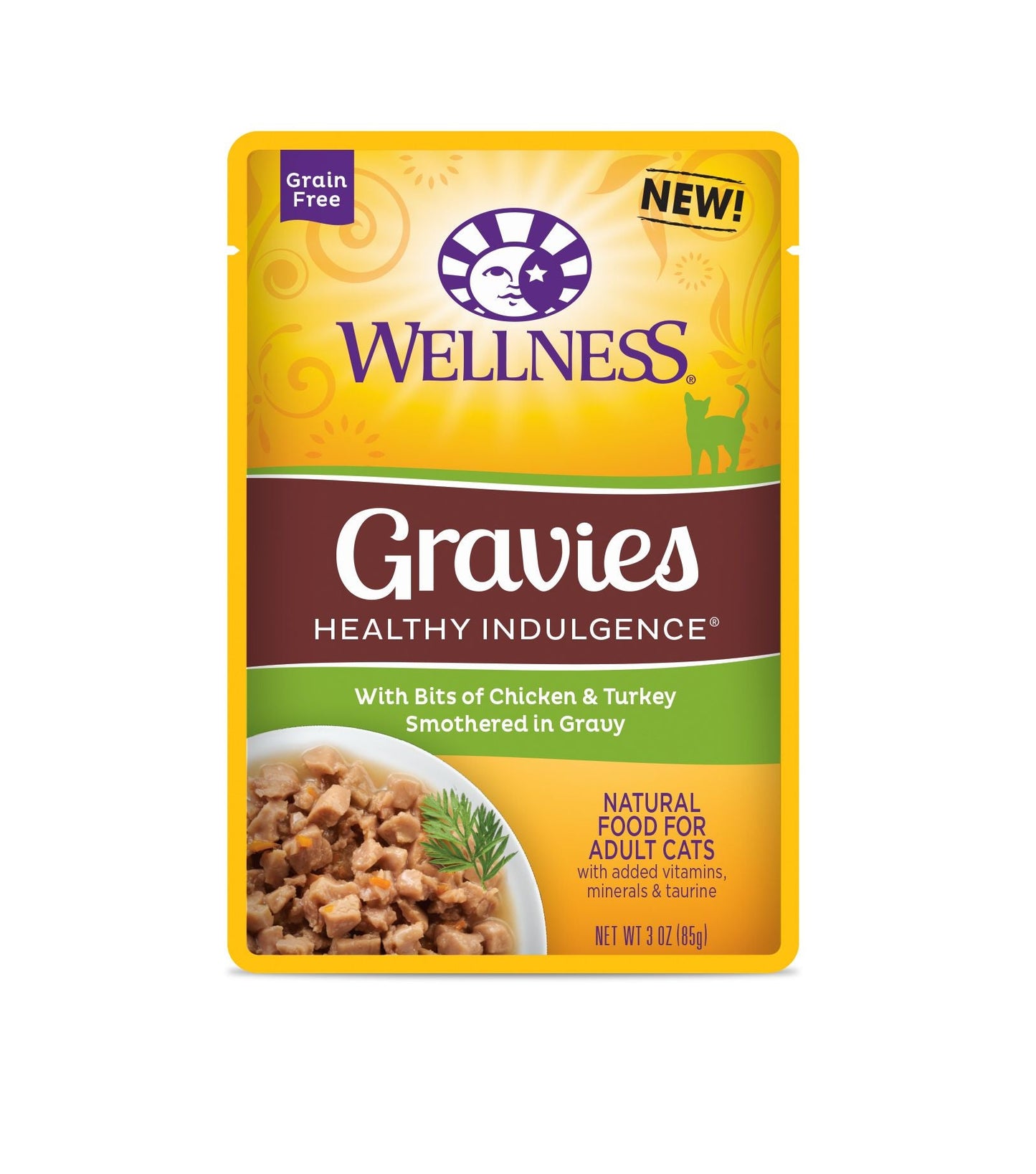 Wellness Healthy Indulgence Gravies - Chicken & Turkey 3oz Wet Cat Food