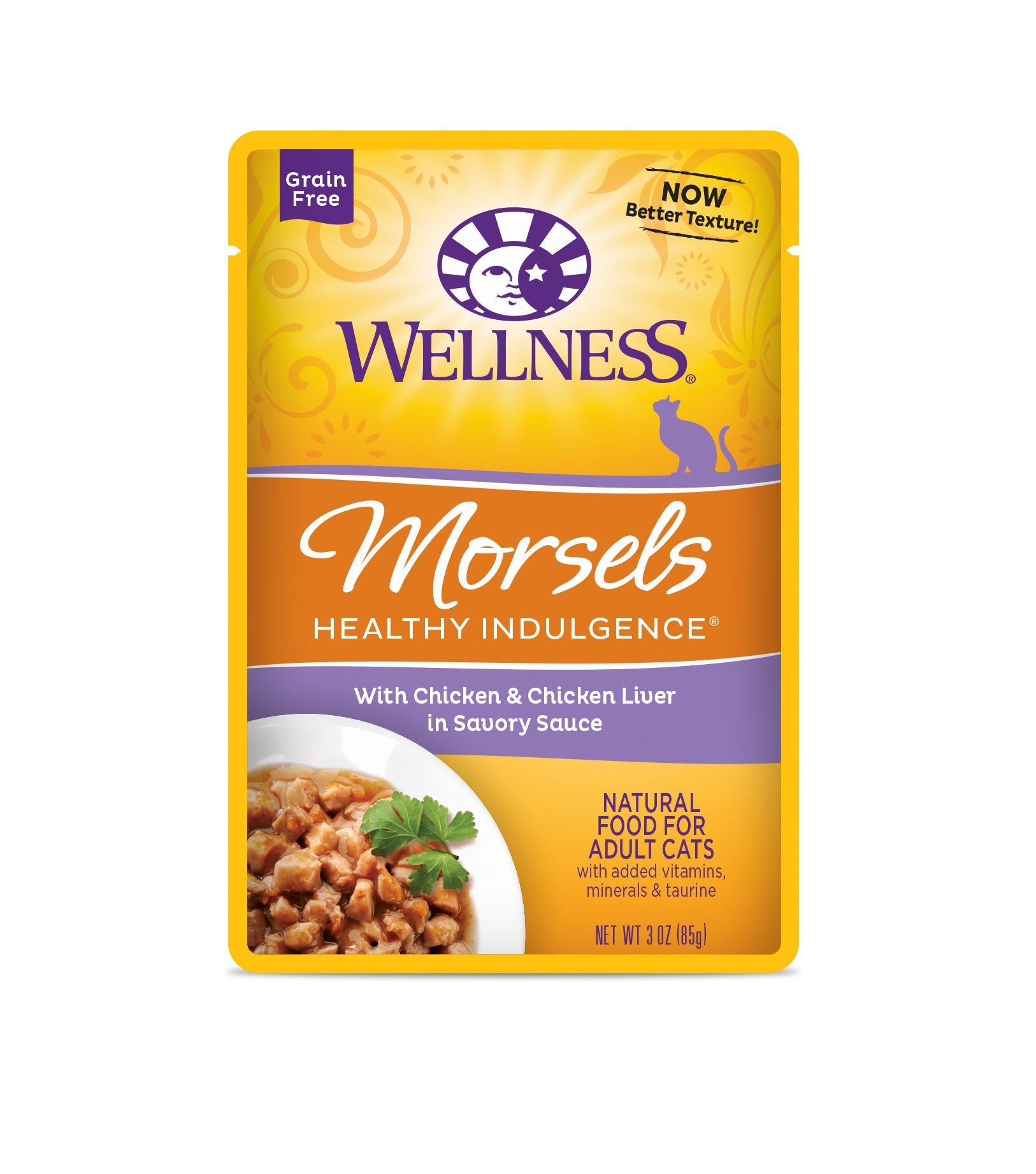 Wellness Healthy Indulgence Morsels - Chicken & Chicken Liver 3oz Wet Cat Food