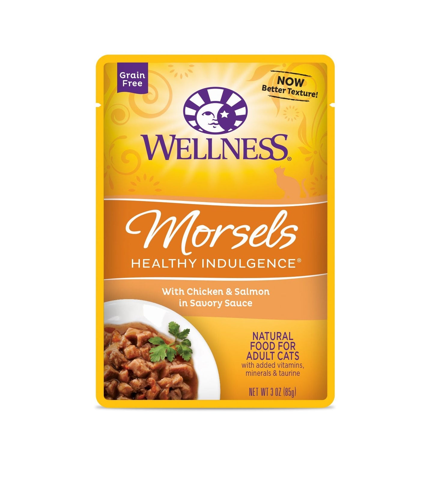 Wellness Healthy Indulgence Morsels - Chicken & Salmon 3oz Wet Cat Food