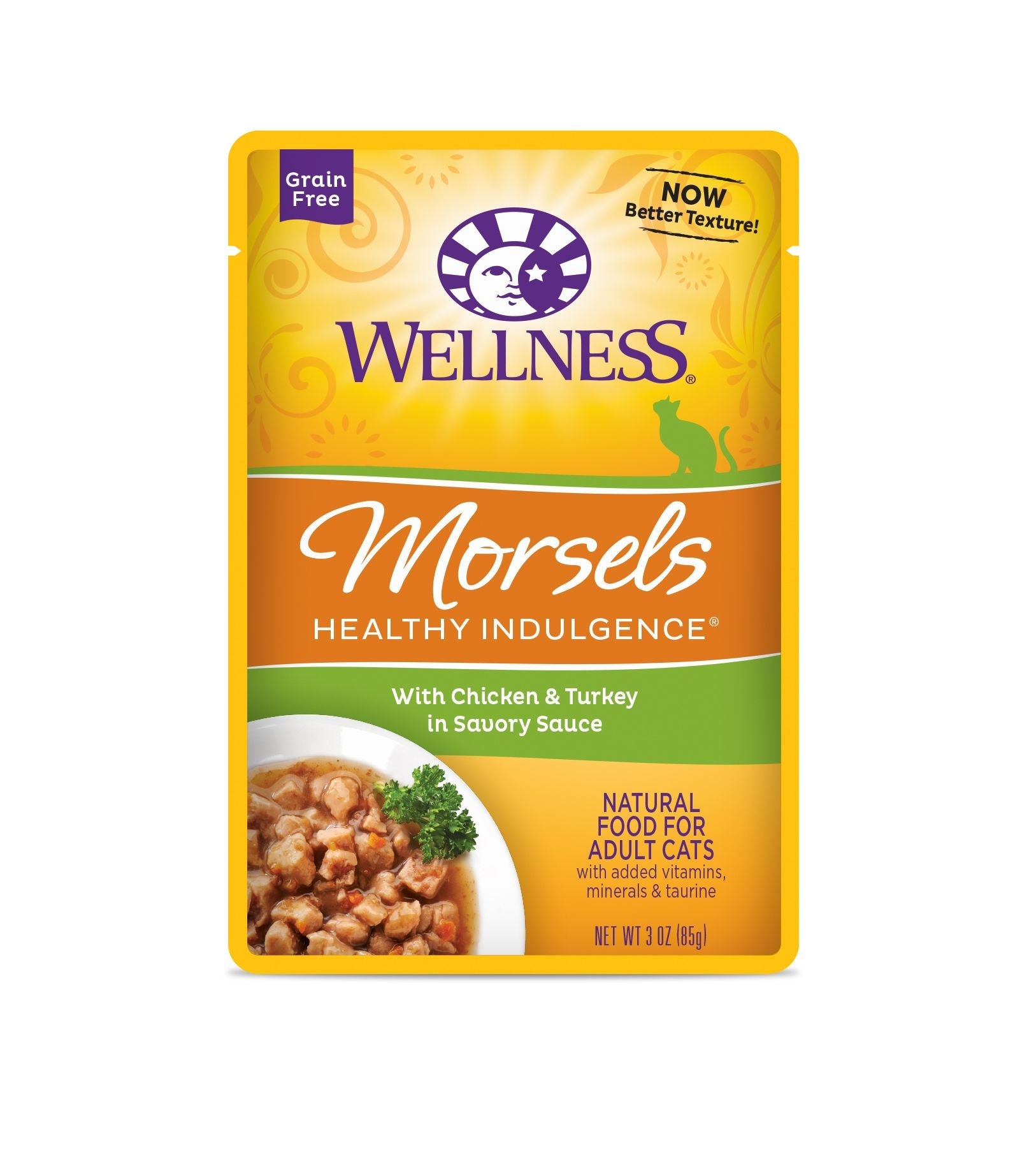 Wellness Healthy Indulgence Morsels - Chicken & Turkey 3oz Wet Cat Food