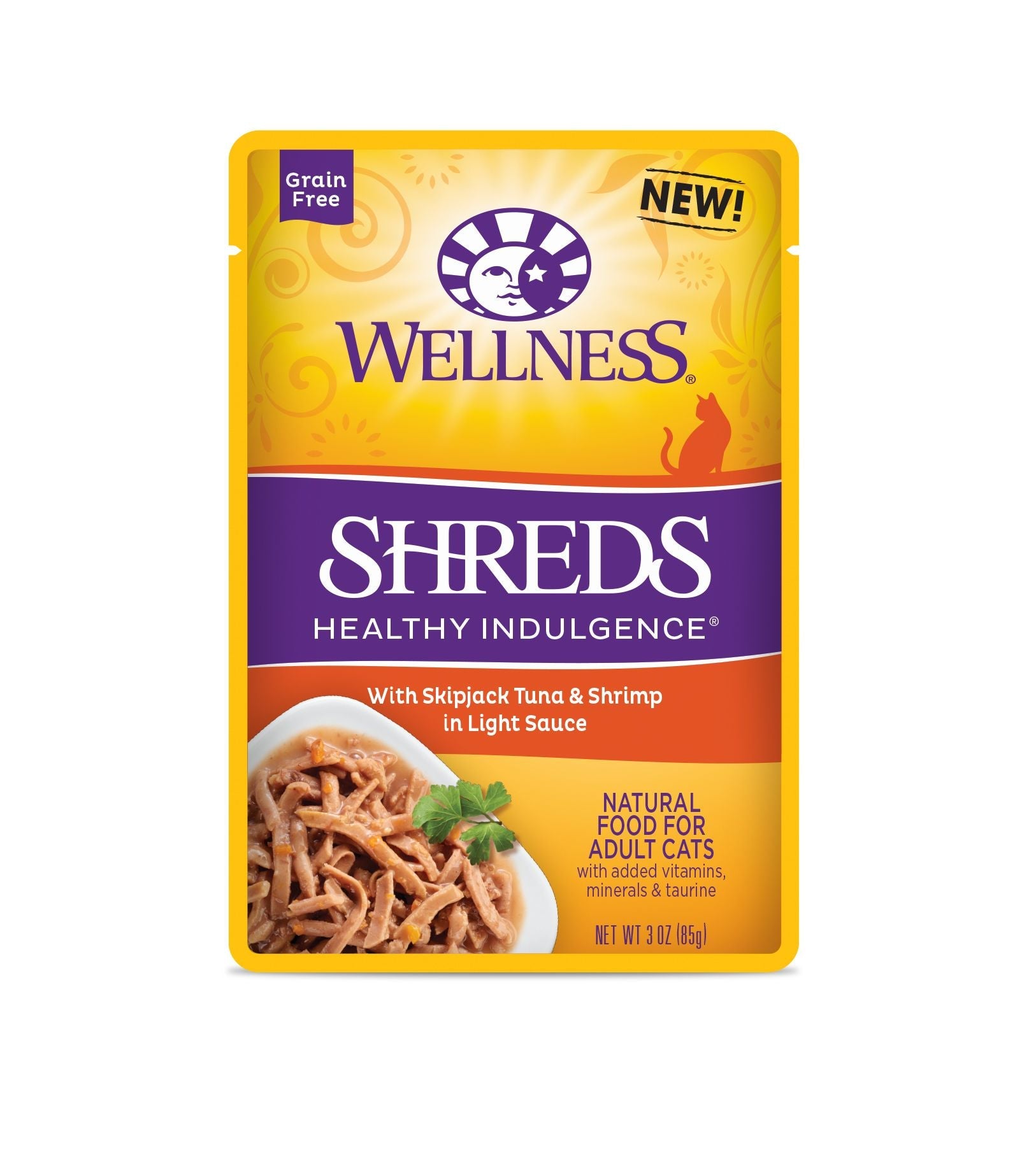 Wellness Healthy Indulgence Shreds - Tuna & Shrimp 3oz Wet Cat Food