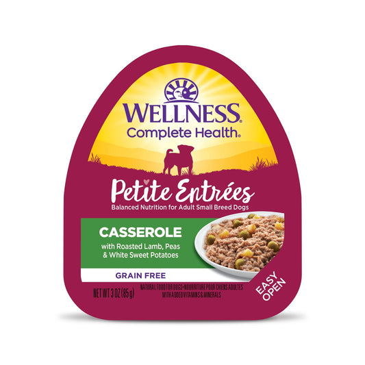 Wellness Petite Entrée - Casserole Roasted Lamb, Peas & White Sweet Potatoes 85g Wet Dog Food